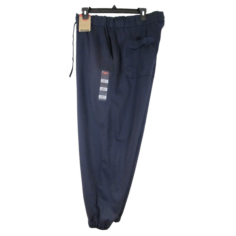 NWT Levis Womens Off-Duty High Rise Relaxed Jogger Pants Navy Blaze XL